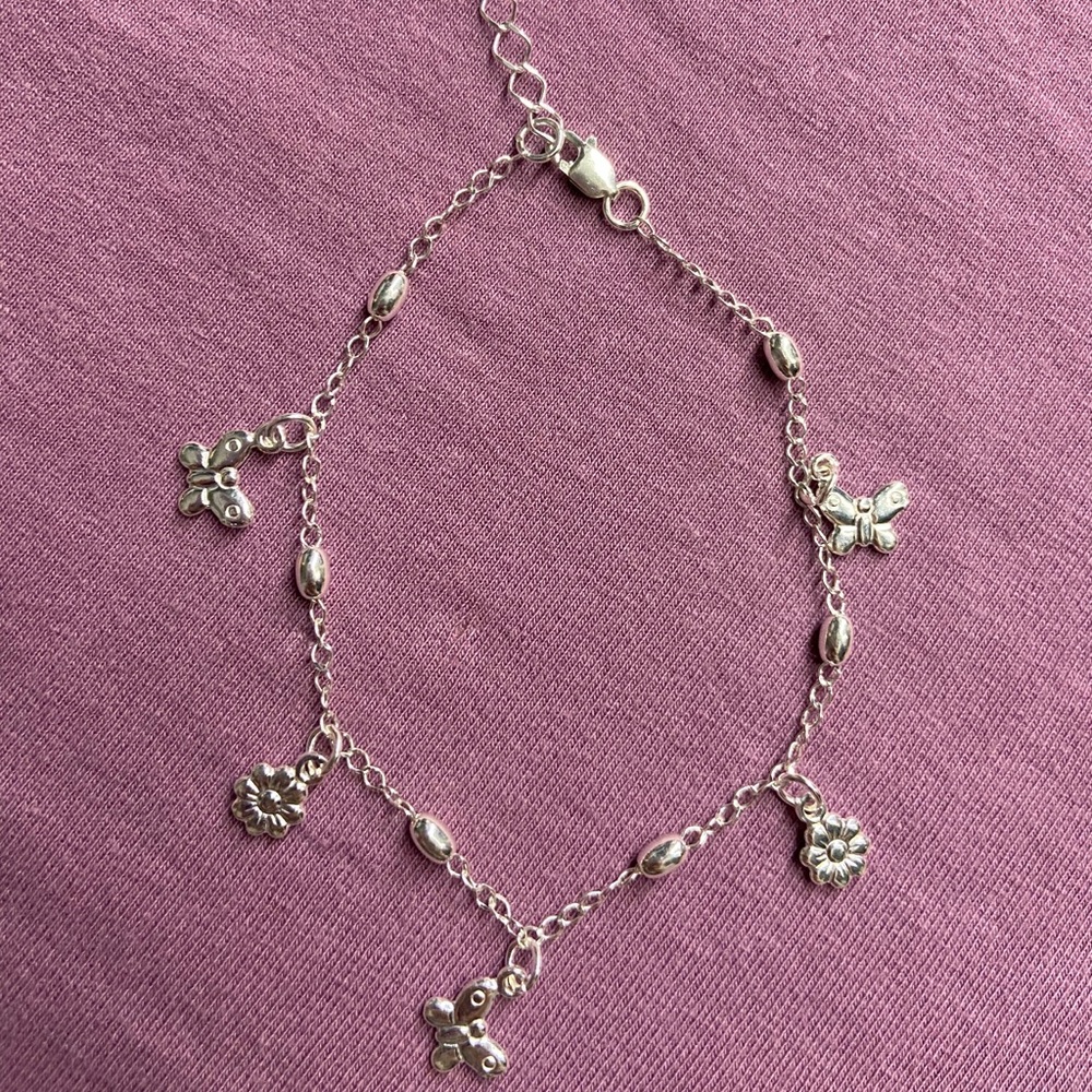 Flower & Butterfly Bracelet
